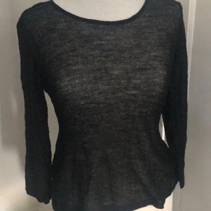 Black thin sweater
